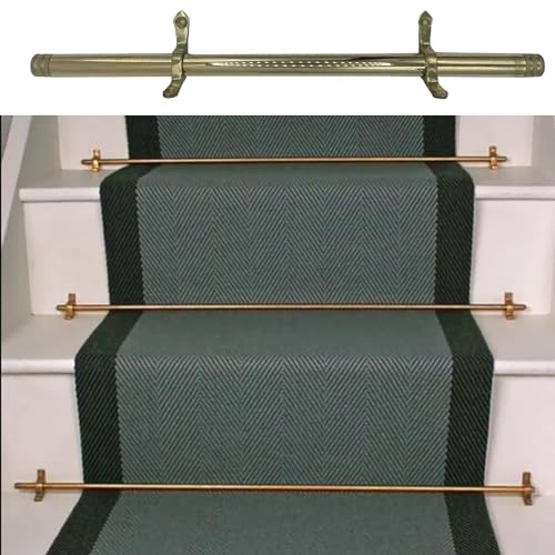 Varillas para alfombras de escaleras interiores latón tubular accesorios alfombrado