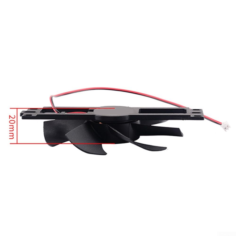 Ventilateur de refroidissement pour cuisinière à induction, 18 V, remplacement pour plaque à induction, design en plastique à 7 lames, refroidissement efficace CC 18 V pour appareils de cuisine