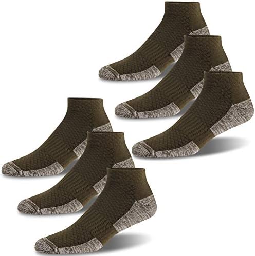 Copper Socks, Three street Copper Infused Athletic Ankle Sport Socks for Men & Women 3/6 Pairs