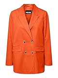 Einstellbar PIECES Damen Pcthelma Oversize Noos Blazer, Tangerine Tango, XS EU