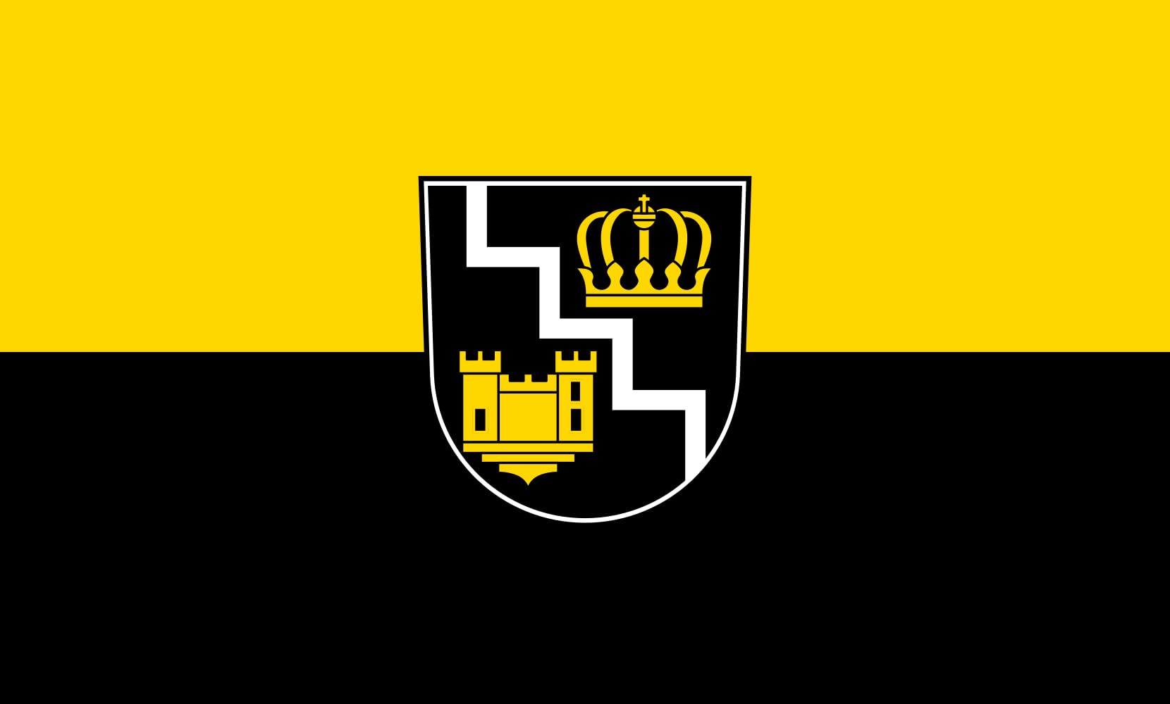 Drapeau Large Wilhelmsdorf - Pavillon de pavoisement horizontal de 1.35m²