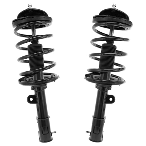 Image of Detroit Axle - 2.7L 8pc Suspension Kit for Hyundai 2007 2008 2009 Santa Fe [GLS] 2 Front Struts with Coil Spring 2 Rear Shock Absorbers 4 Front Rear Sway Bar Links Replacement
