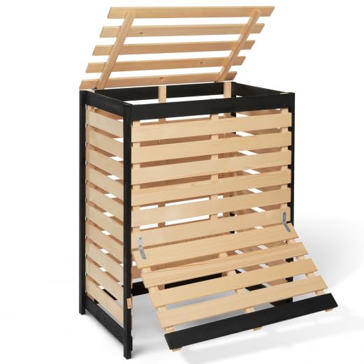 IDMarket - Bandeja de compostaje de madera 360L