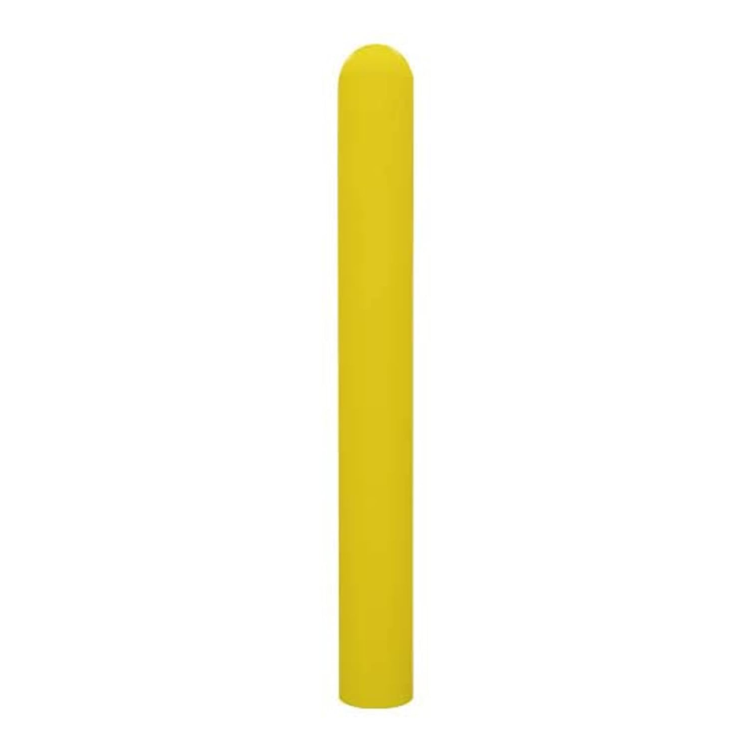 Ideal Shield 1/8" Yellow Bollard Cover 6" (6 5/8" x 60"). Dome Top Bollard Post Sleeve. Installation Tape Included. Safety Bollard Cover