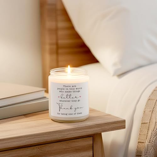 Image of Thank You Gifts for Women, Retirement Gifts, Lavender Candle 7Oz