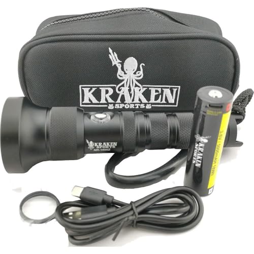 Kraken Sports NR-1800Z Dive Light, 1800 Lumens