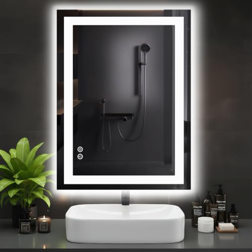 DUMOS LED Bathroom Mirror Bathroom Vanity Mirror 28.1x36.1