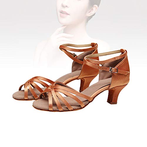 LIOOBO Sapatos de dança latina para mulheres meninas Sapatos de tango sapatos de dança de salão (5 c