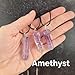 1pcs Penis Necklaces Pendants, Penis Dicks Crystal Quartz Charm, Funny Necklace Pendant Jewelry, Charm For Jewelry Making, Novelty Gift, Bag of Dicks (Amethyst)