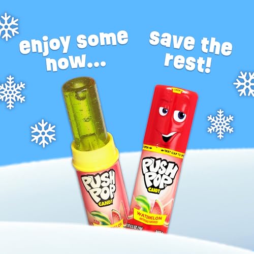 image for Push Pop Christmas Candy Variety Pack, 10 Ct Lollipops Individually Wr
