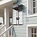 Diyel Outdoor Wall Sconce Light, 28 Inch Tall Transitional Exterior Wall Bracket Lighting with Clear Glass, Modern Anti-Rust Outside Black Carriage Lantern Lamp for Front Porch Corridor Doorway Patio