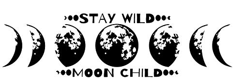 Spb87 Stay Wild Moon - Juego de pegatinas para pared, diseño de estrellas espaciales y cohetes