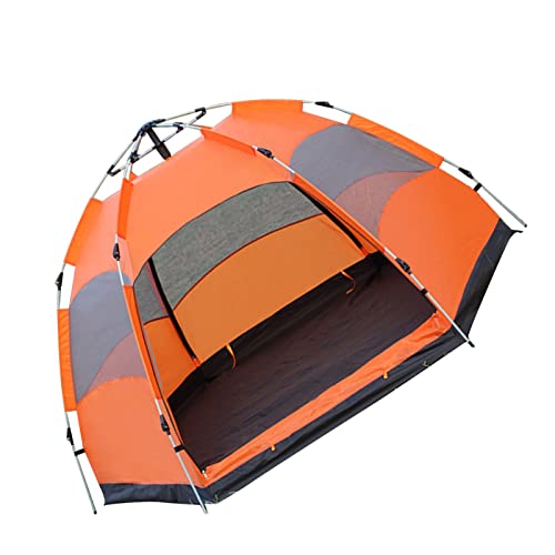 Carpa automática pop up para camping, 8 personas, naranja miniatura 5