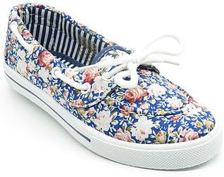 Womens Canvas Slip On Boat Shoe Sneaker