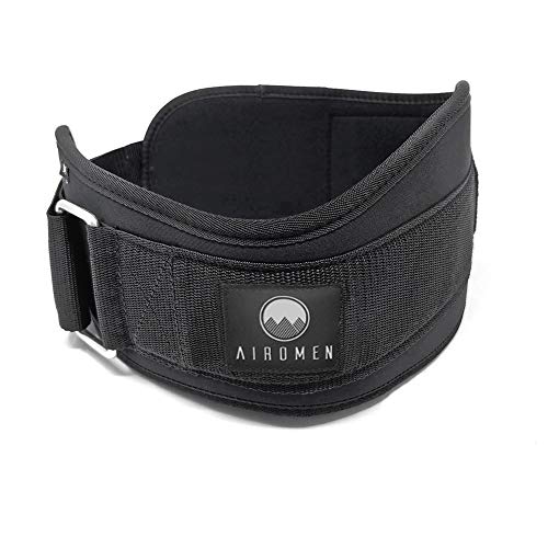 Airomen Weight Lifting Belt for Men & Women Comfortable Lumbar Support Belt for Back Support & Injury Protection  Great for Lifting, Squats, Crossfit, Lunges, Deadlift, Thrusters
