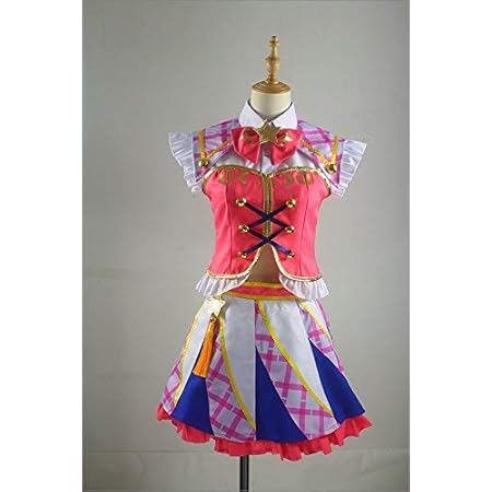 Amazon アイカツ アイドルカツドウ 星宮 いちご コスプレ衣装 アニメ コスチューム ハロウィン 週末ヒロイン イベント クリスマス ギフト 誕生日 女性 M コスプレ 仮装 通販