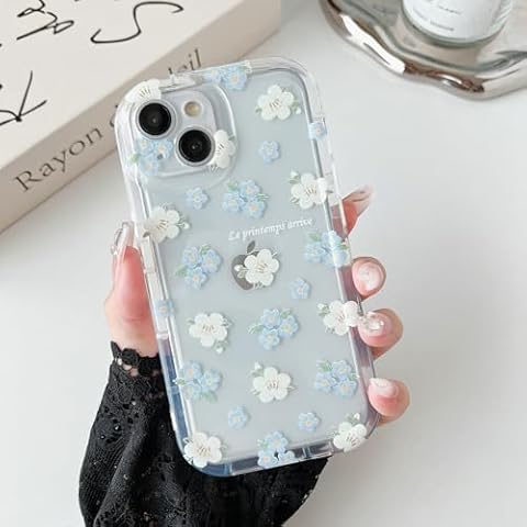 RALEAVO Floral Case for iPhone 14 Cover