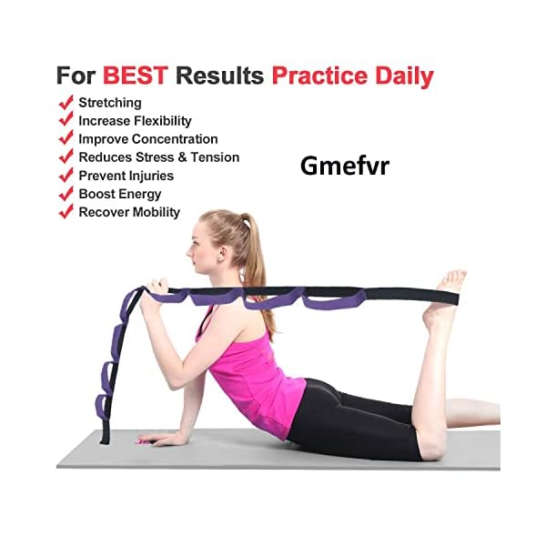 Yoga Belt 10 Loop Stretching Belt Gym & Fitness - Image 4