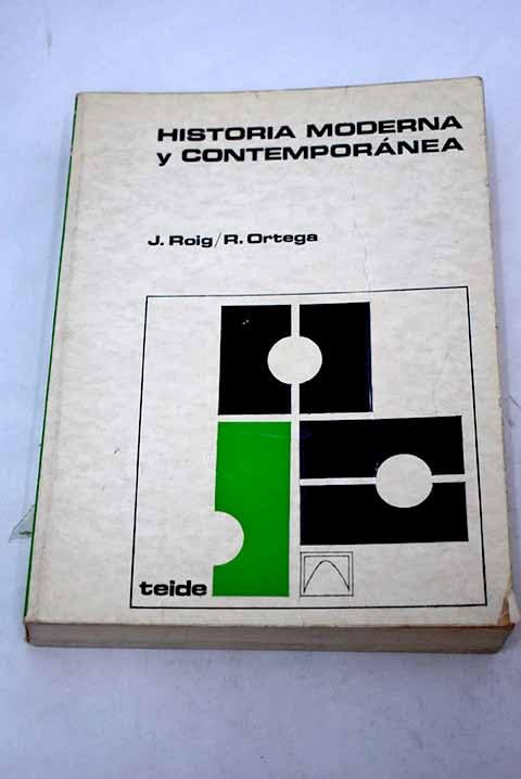 Historia moderna y contemporánea