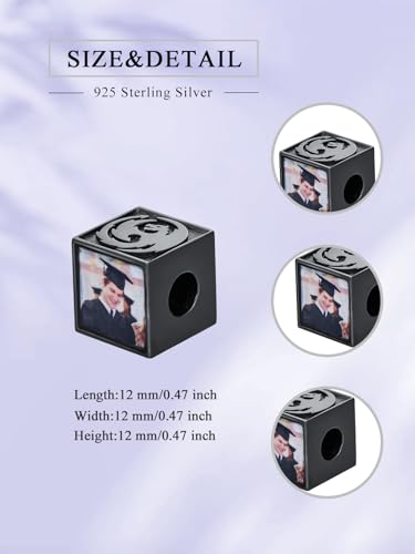 Dorunmo-2025-Graduation-Gifts-for-HerHim-Class-of-2024-Charm-Bead-925-Sterling-Silver-Customized-High-School-Logo-Bead-College-Snake-Bracelet-for-WomenMen-Congrats-Jewelry-for-Daughter-Son