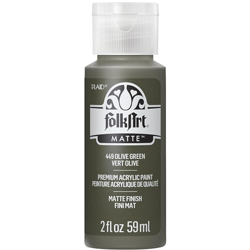 Image of FolkArt Acrylic Paint in Assorted Colors (2 oz), 449, Olive Green