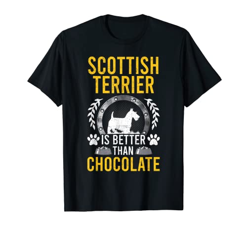 Scottish Terrier es mejor que el dueño del perro amante del chocolate Camiseta