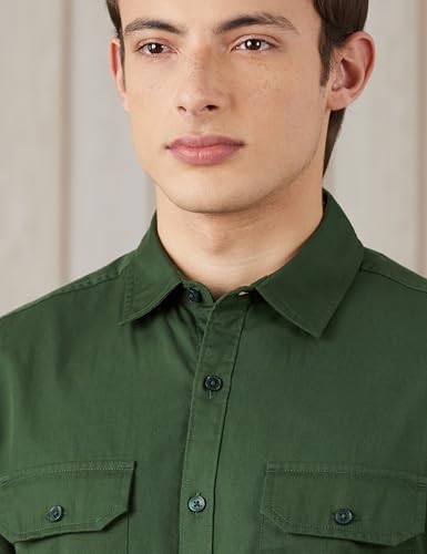 Image of Amazon Brand - Symbol Men Cotton Casual Shirt | Twill | Full Sleeve | Regular Fit (Available in Plus Sizes)