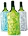 Vacu Vin Rapid Ice Wine Cooler - Set of 3 - Diamond Green, Blue, and Gray