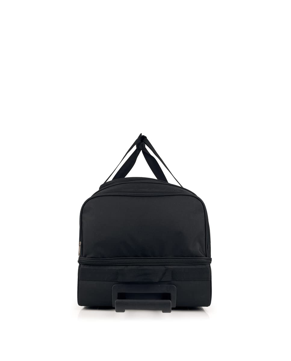 Gabol - Bolso de Viaje Extra Grande con Ruedas Week Eco 83x39x36cm y Capacidad 116L - Interior Forrado con Compartimentos - con Asa de Mano - Diseño Español en Poliéster Reciclado RPET - Negro