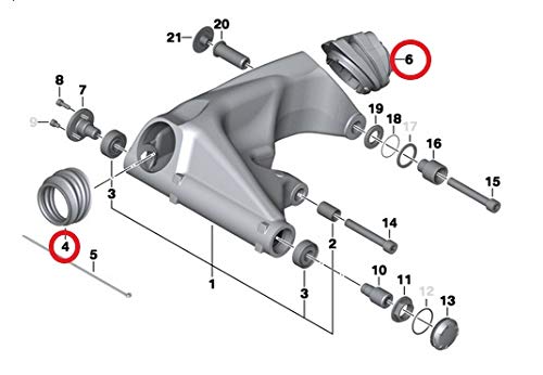 Faltenbalg Satz Faltenbälge Schwinge für BMW R 1200 R RT S GS + ADV. + R nineT K25