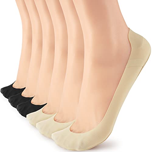 No Show Socks Womens Liner Ultra Low Cut Non Slip Invisible Socks for Flats