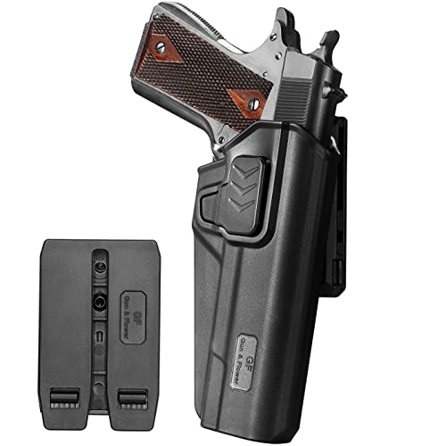 1911 OWB Holster with Belt Clip, Molle, Adjustable Cant