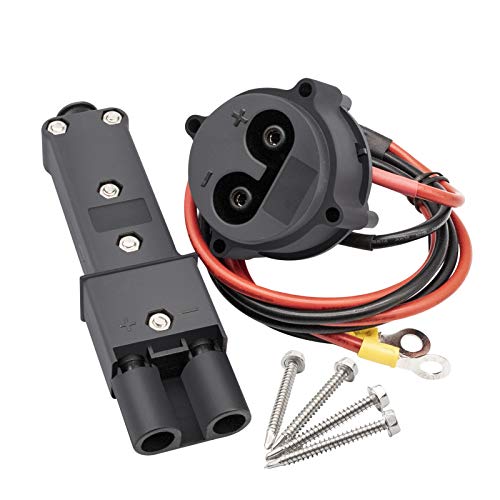 CLUBRALLY 48V MAC DC Charger Plug Kit JR1-H235A-00+JR1-H6181-02-00 Powerwise Receptacle with Wires Applicable to Yamaha Electric G19/G22