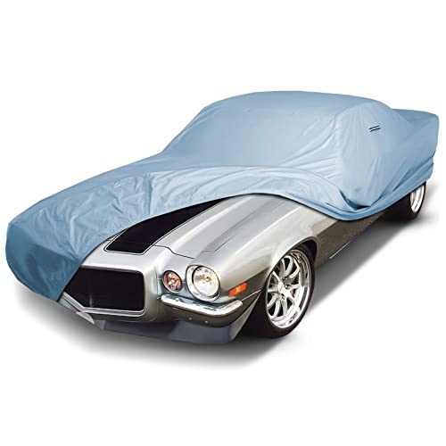 Image of iCarCover Premium Car Cover for 1967-1973 Chevy Camaro Z28, SS Heavy Duty Waterproof All Weather Automobiles Custom Fit Indoor Outdoor UV Snow Protection Covers with Straps and Bag