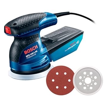 Lixadeira Roto Orbital Bosch GEX 125-1 AE 250W 127V com 1 Coletor de pó