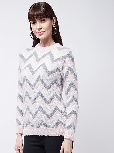Image of Modeve Women Checkered Sweater for Winters