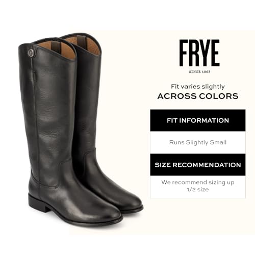 Image of Frye Melissa Button 2 Equestrian-Inspired Tall Boots for Women Made from Hard-Wearing Vintage Leather with Antique Metal Hardware and Leather Outsole - 15 inch Shaft Height