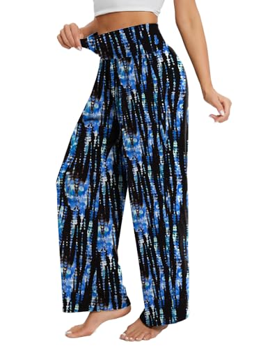 Image of Gracyoga Wide Leg Yoga Pants for Women Casual Loose Cozy Sweatpants High Waisted Lounge Pajama Flowy Pants With Pockets