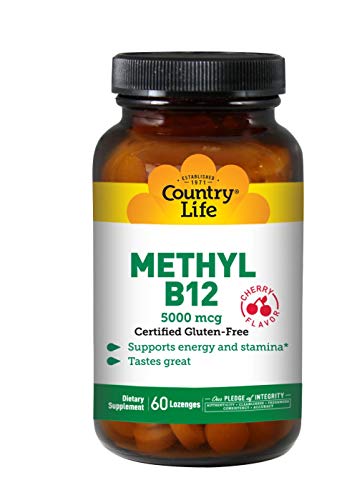 Country Life Methyl B-12 Capsules, 5000 Mcg, 60 Count