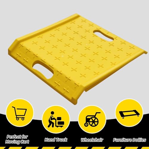 Rampa portátil amarilla para accesibilidad de 27.5 x 27 x 4 pulgadas miniatura 3