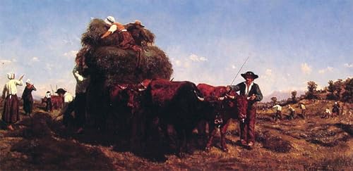 Impression sur toile Le Retour de la Moisson par Rosa Bonheur pour illuminer votre salon