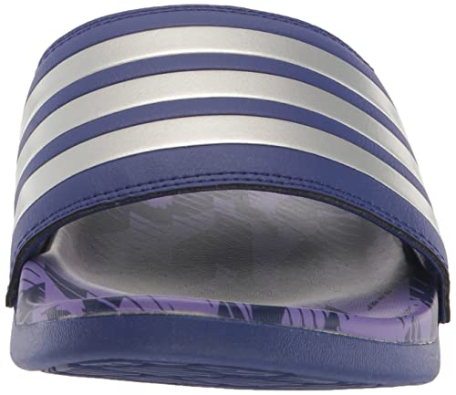 Adidas Unisex Adilette Comfort Slide Sandal, Legacy Indigo/Silver Metallic/Legacy Indigo, 13 Us Women #TOP1
