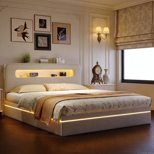 HYNHXBP Cama tapizada 140x200cm Cama Doble