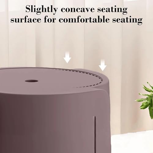 Image of The Artment Coffee Set of 6 Tivo Plastic Stool Modern Stackable Multipurpose with Anti-Slip Base | Lightweight Waterproof PP Stool for Bathroom, Kitchen, Balcony & Living Room, Home & Office