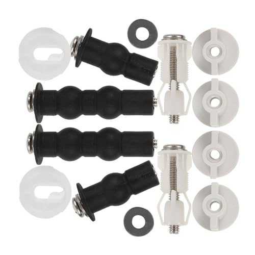 LIFKOME 便座固定ネジ トイレパーツ ユニバーサル便座ヒンジ ボルト交換キット 高耐久安定構造 ホーム オフィス 学校用トイレ補修部品