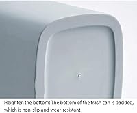 Vista 4 de Botes de basura con anillo de presión, contenedor de basura de plástico para baños, cocinas, oficina en casa (color : verde)