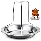 Bierdosen-Hähnchenhalter, Grilldosen-Hähnchenregal, robust, verchromt, Hähnchenbräter, Ständer,...