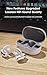 GZCRDZ True Bone Conduction Bluetooth Earphones TWS Open Ear Clip Wireless Headphone with Mic Sports Headsets for All Phone (White)