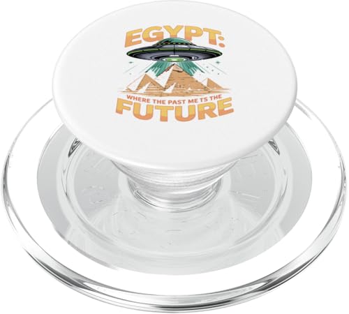 Egipto Donde el Pasado se Encuentra con Las futuras pirámides ovni PopSockets PopGrip para MagSafe