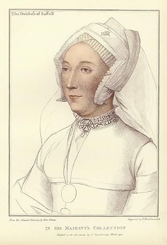 Toile Hans Holbein Duchesse de Suffolk 50x70 cm décor de bureau élégant
